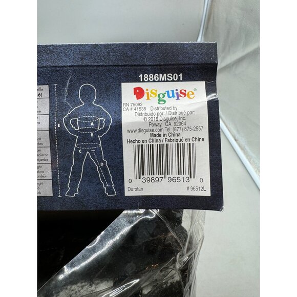 Warcraft Durotan Small 4-6 Black Tan Disguise Muscle Halloween Costume READ NEW - Picture 2 of 4